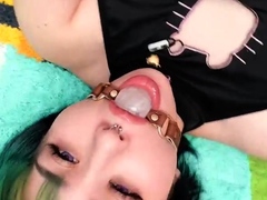 Curly Blonde Teen Records Solo Dildo Masturbation More At